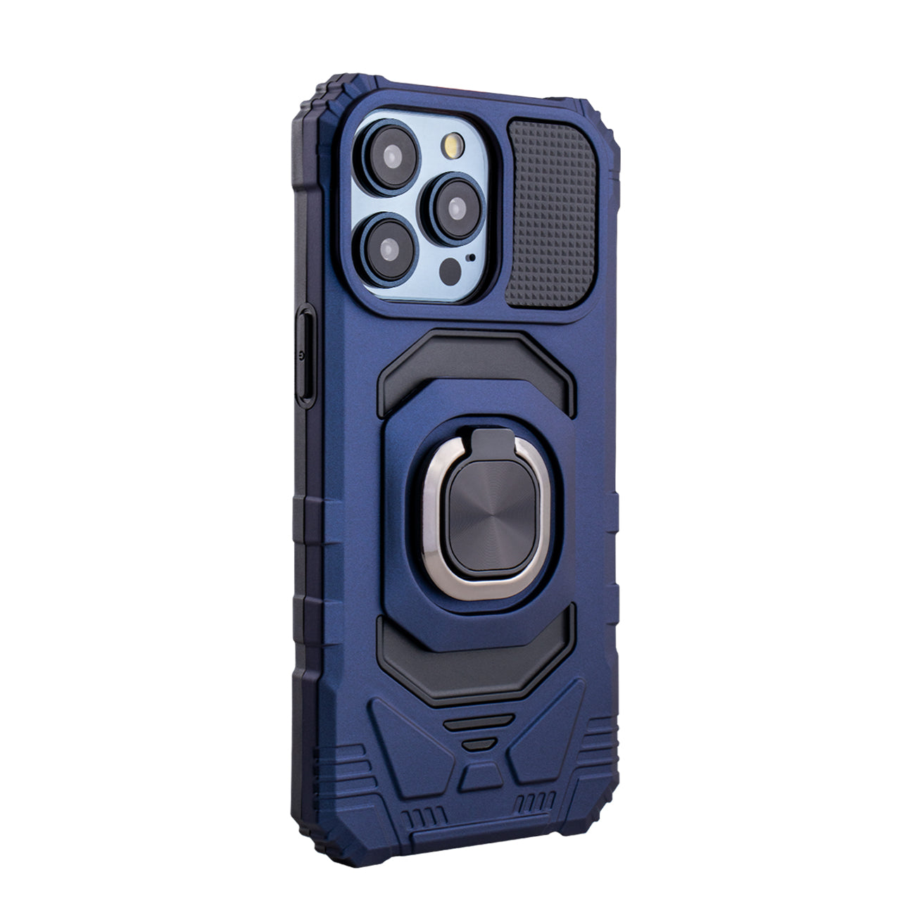 Kickstand Ring Holder TPU Shockproof Case for iPhone 15 PRO MAX in BlUE